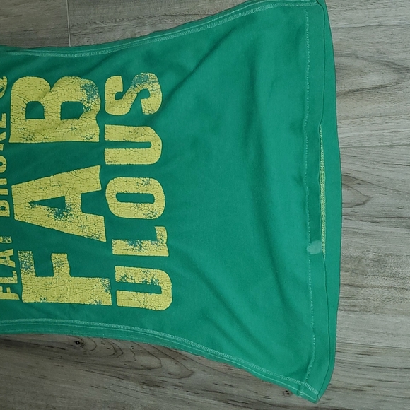American Eagle Fun Flat Broke & Fabulous T-Shirt - Picture 10 of 11